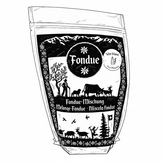 Fondue-Hausmischung quadratisch vollständig