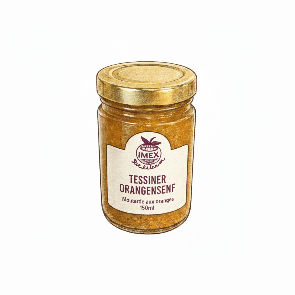 Tessiner Orangensenf Illustration